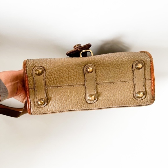 VINTAGE DOONEY & BOURKE Leather Crossbody Brown Tan Purse - Picture 7 of 8